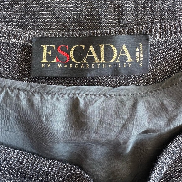 Escada Gray Long Sleeve Top | Size EU 36 - Picture 4 of 5